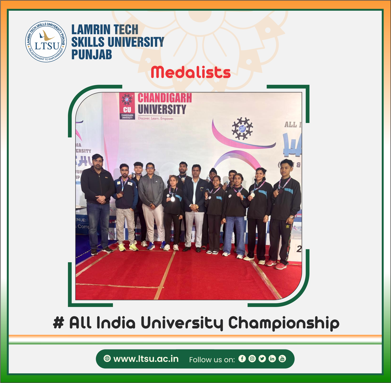 Achievements of All India University Championship