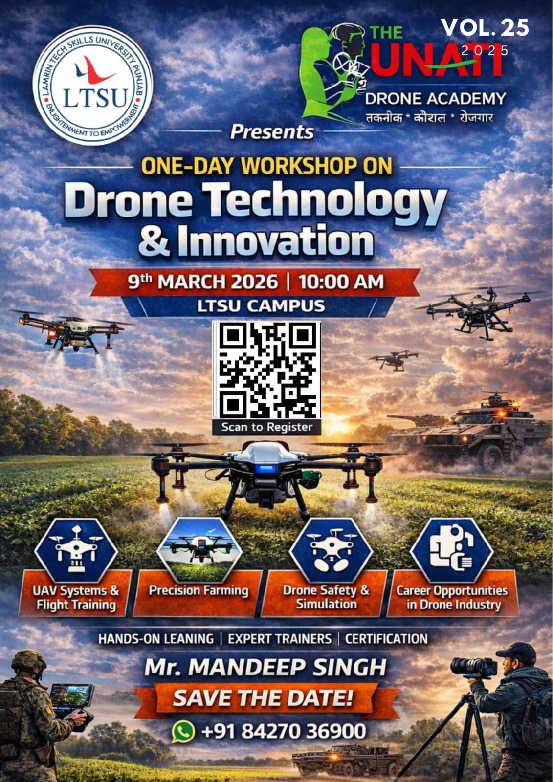 One-Day Workshop on Drone Technology & Innovation